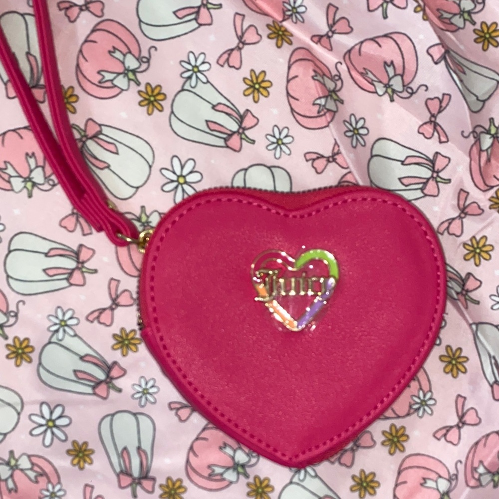 Juicy Couture Vibrant Pink Heart Kids Bag